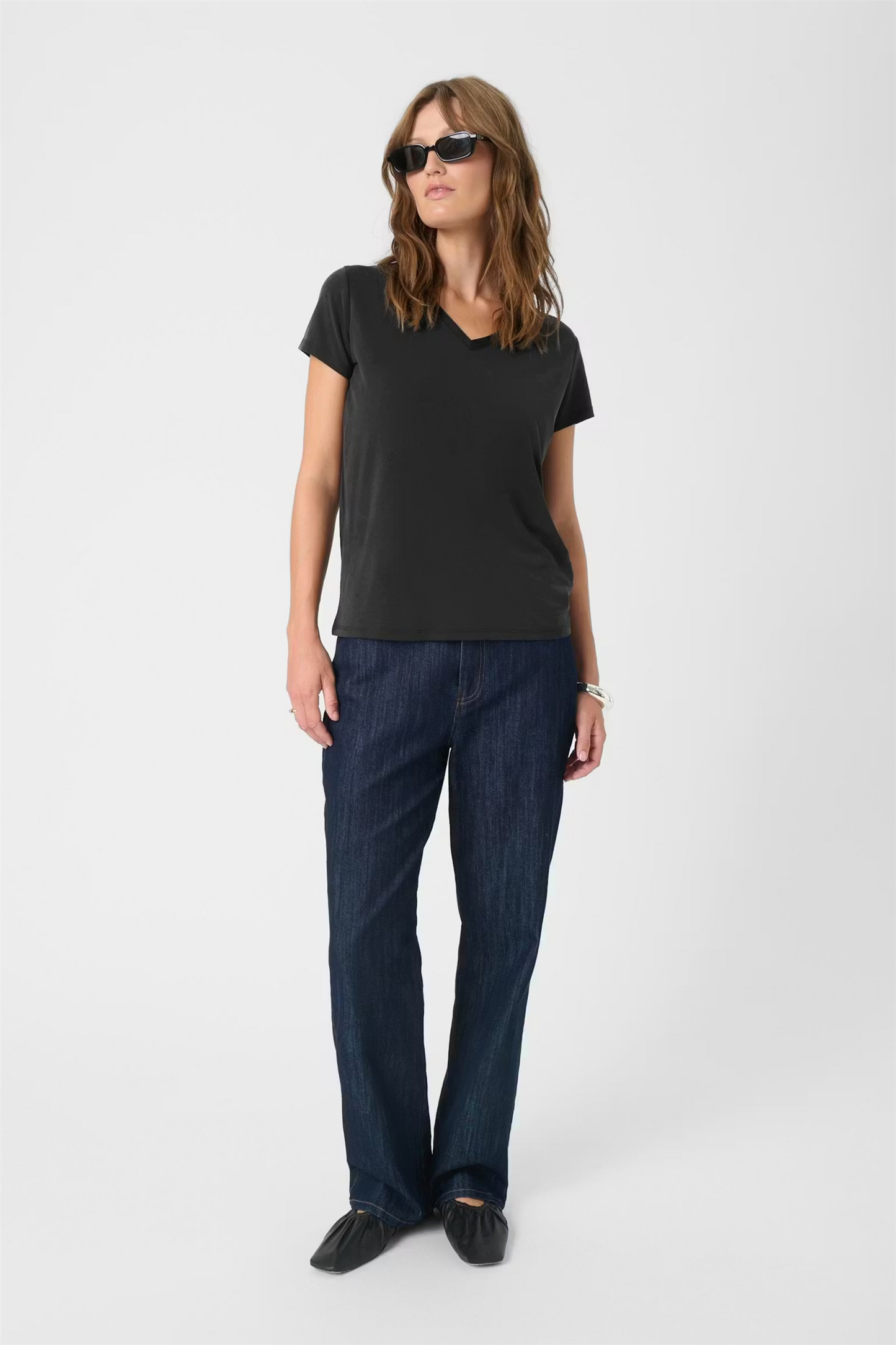 Columbine V-Neck, black