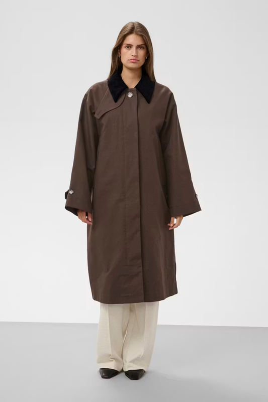 Jennah Cade Coat, chocolate brown