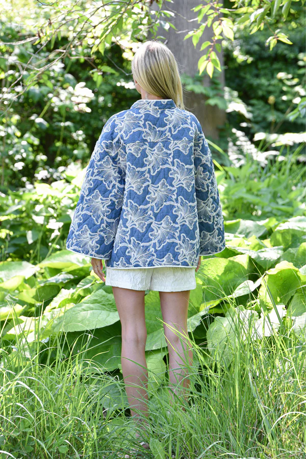 Severin jacket, blue/off white