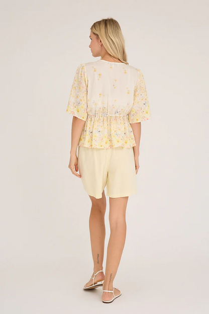 Aurora Blouse, pale yellow