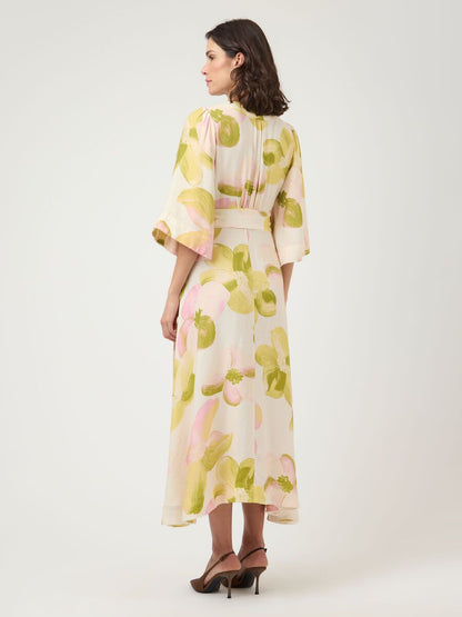 Yasmarga 3/4 Wrap Long Dress, pristine/marga