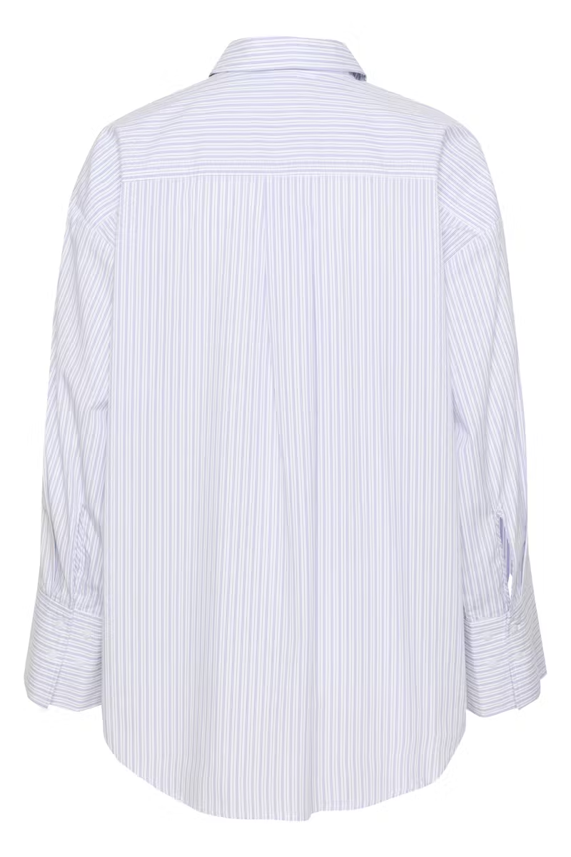 Oriana Shirt, white and blue stripes
