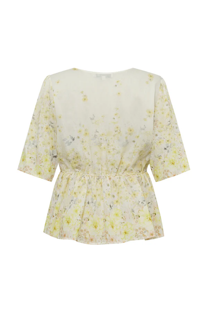 Aurora Blouse, pale yellow