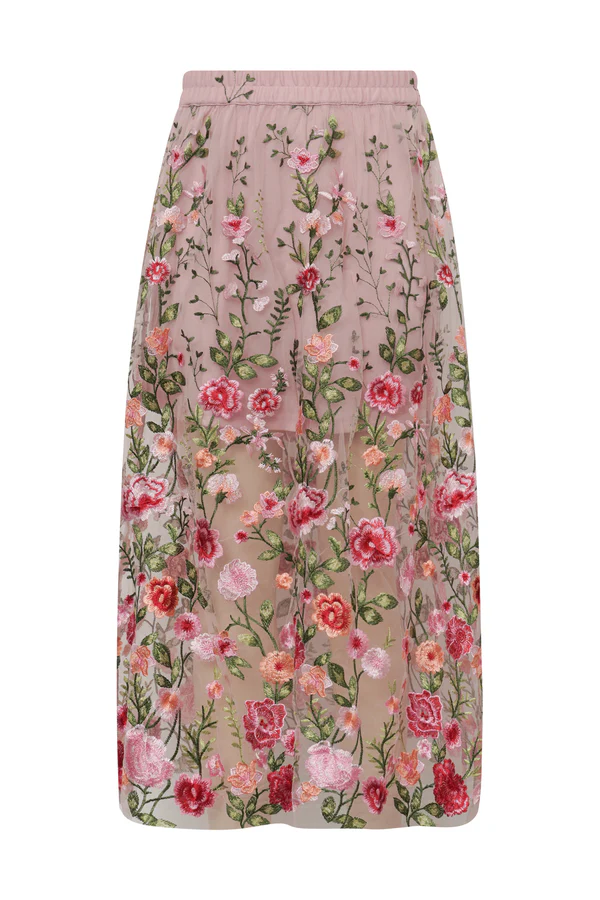 Fuchsia Skirt, rose/red