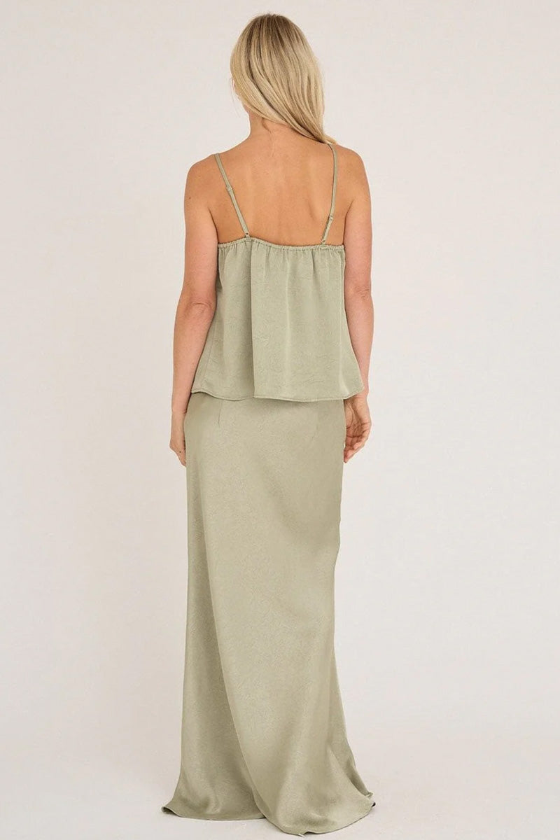 Emily Strap Top, dusty green