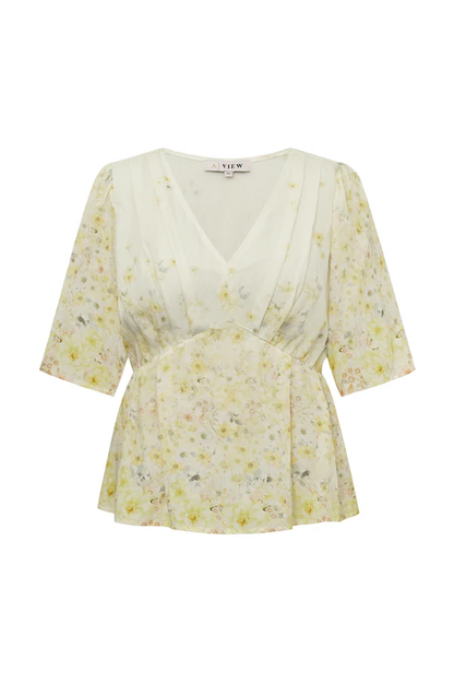 Aurora Blouse, pale yellow