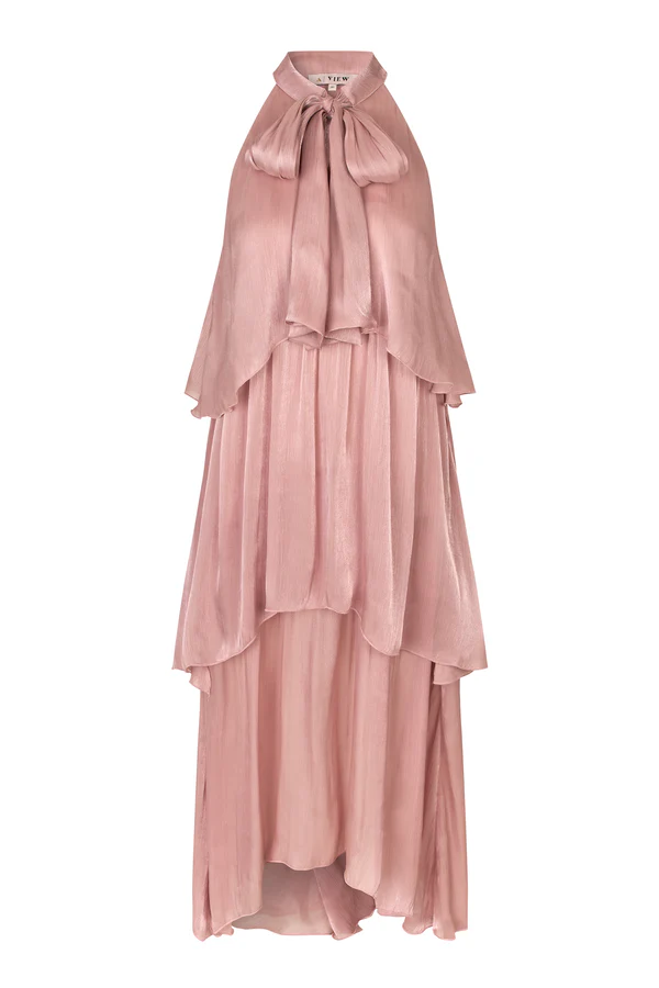 Demi long dress, old rose