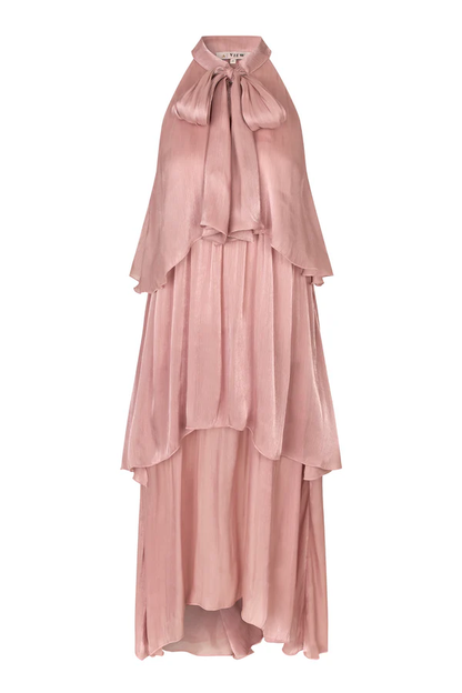 Demi long dress, old rose