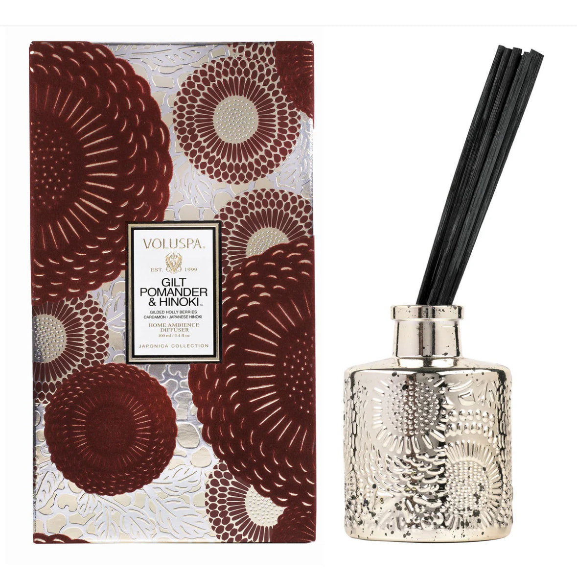 Reed Diffuser, gilt, pomander, hinoki, 100 ml