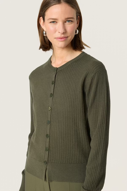 Spina Cardigan, grape leaf
