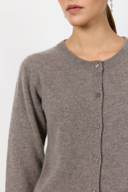 Eloise 15 Cardigan, falcon brown