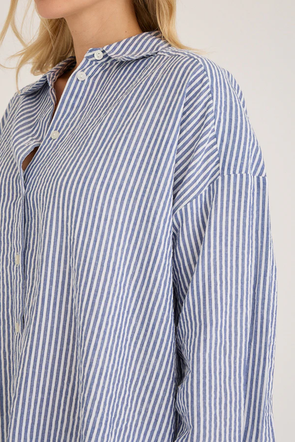 Sonja New Shirt, navy/white