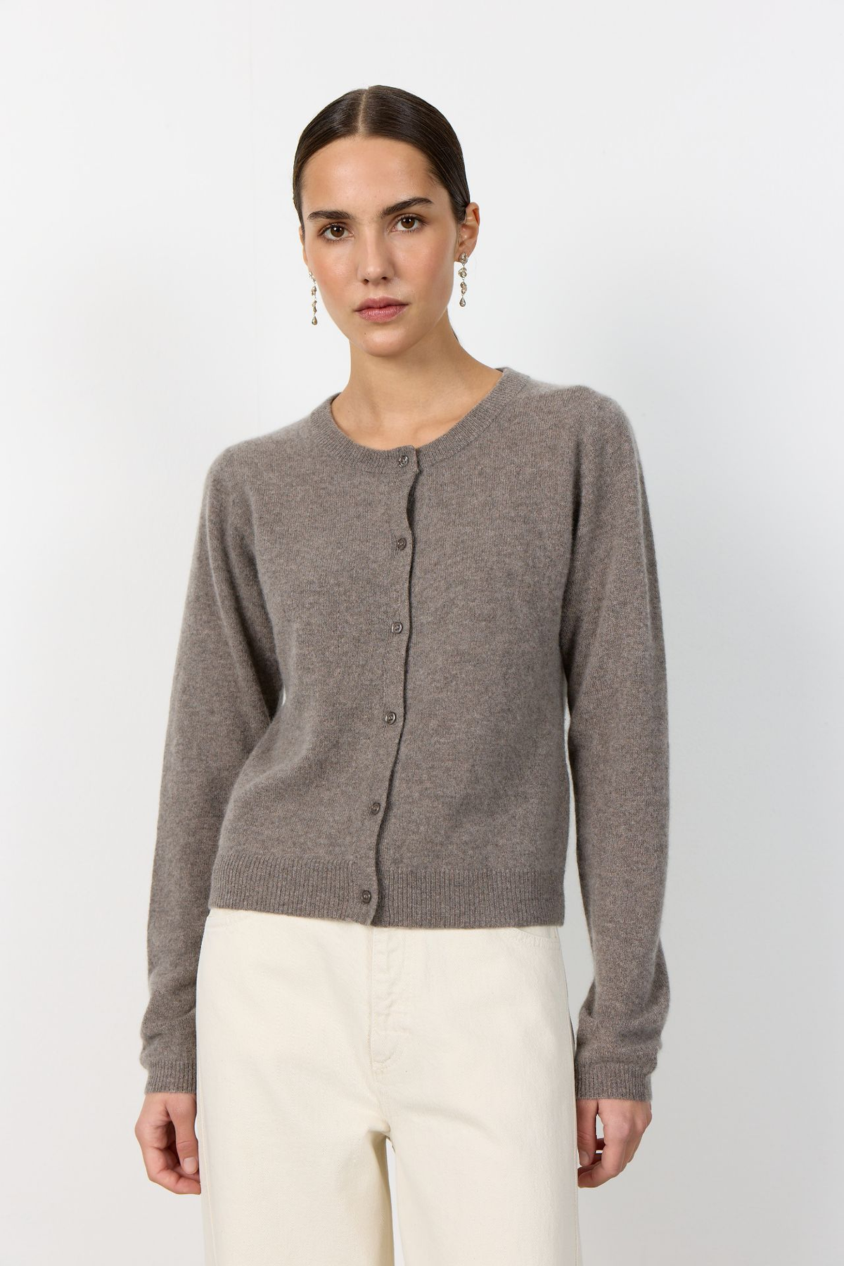 Eloise 15 Cardigan, falcon brown