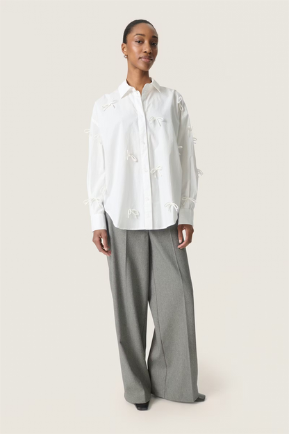 Joa Bow Shirt LS, broken white