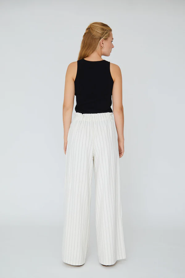 Lerke Stripe Pants, off white