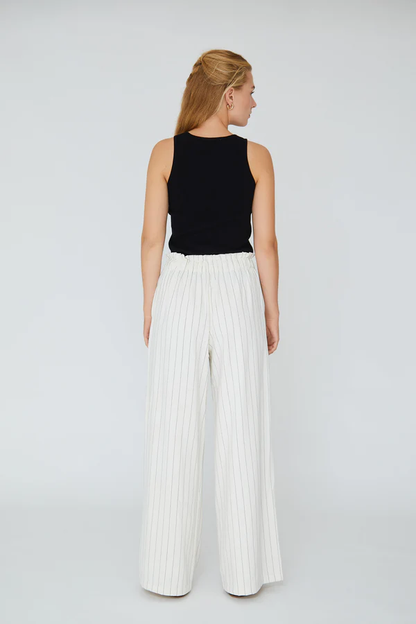 Lerke Stripe Pants, off white