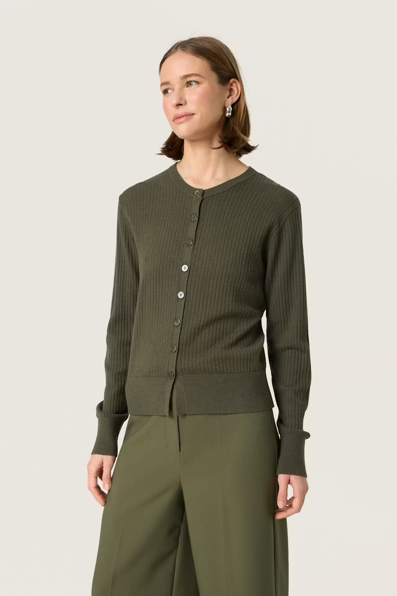 Spina Cardigan, grape leaf