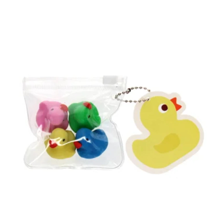Erasers (set of 4) - Ducks