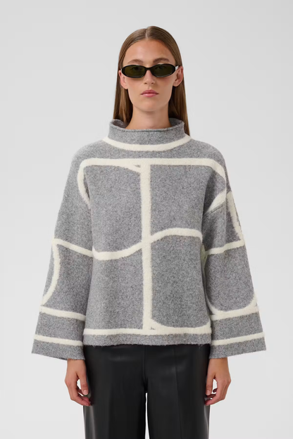 Sorea Mono Pullover, grey melange