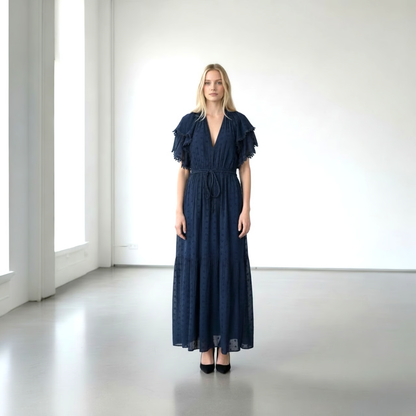 Wave Dress, ultra marine blue