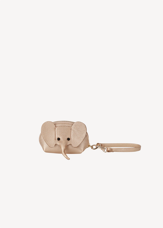 Lucky Elephant Clutch, gold