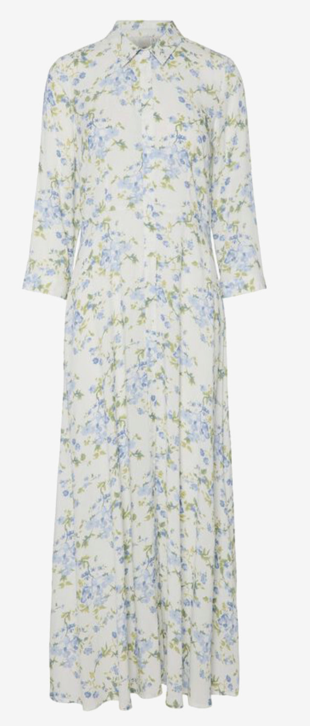 Yassavanna Long Shirt Dress, star white//sumelli