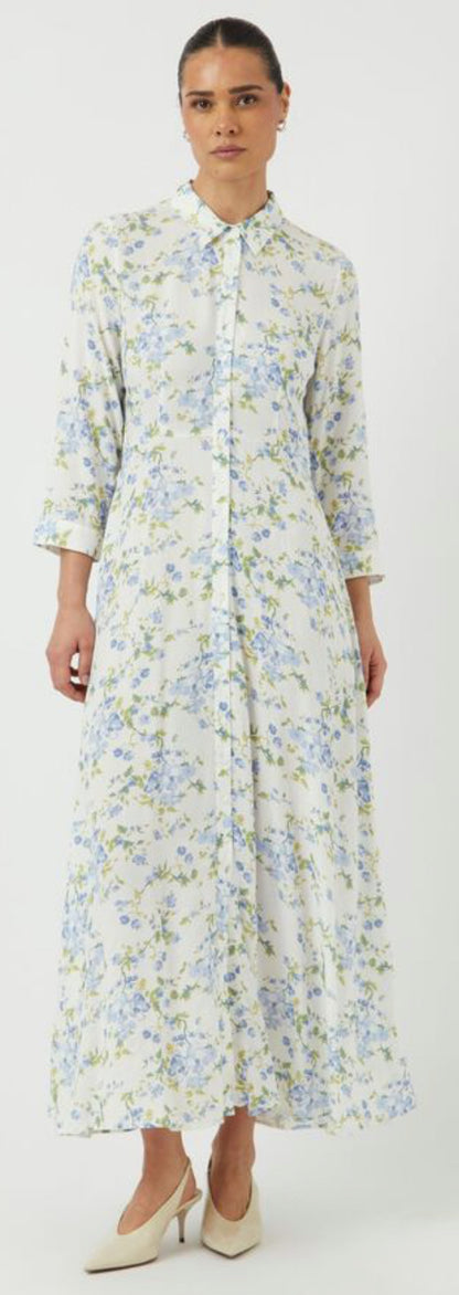 Yassavanna Long Shirt Dress, star white//sumelli