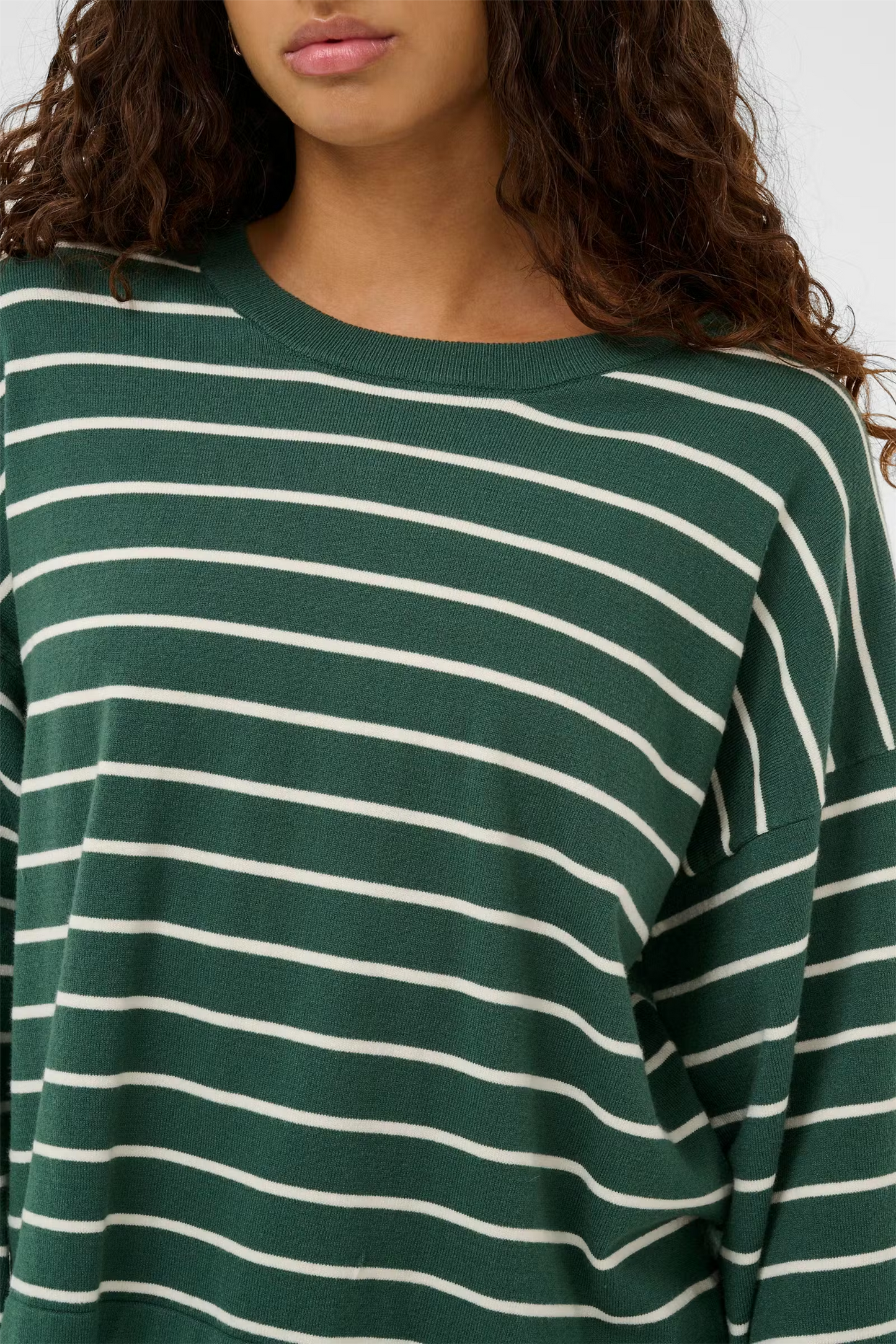 Spina Boxy Pullover Cropped, trekking green