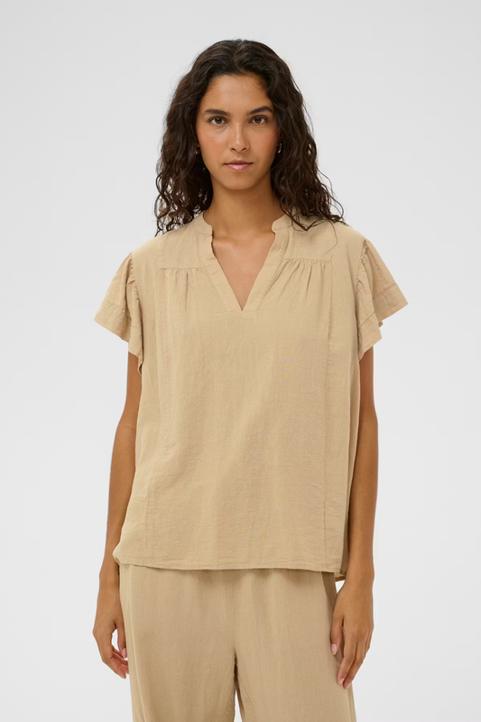 Aria Blouse, white pepper