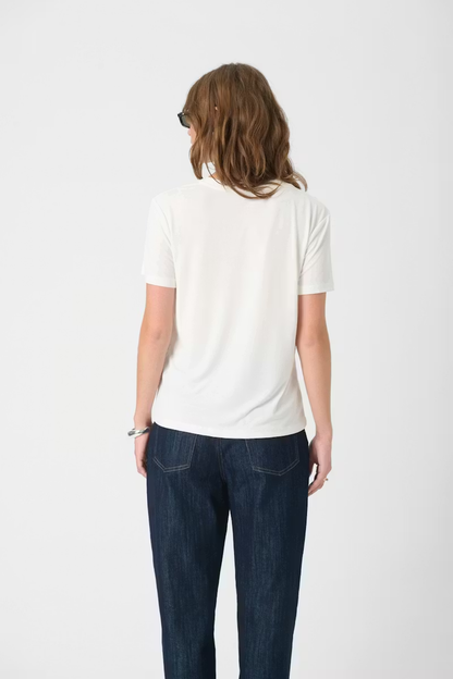 Columbine Tee, broken white