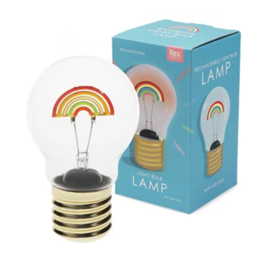 Rainbow USB rechargeable light bulb lamp
