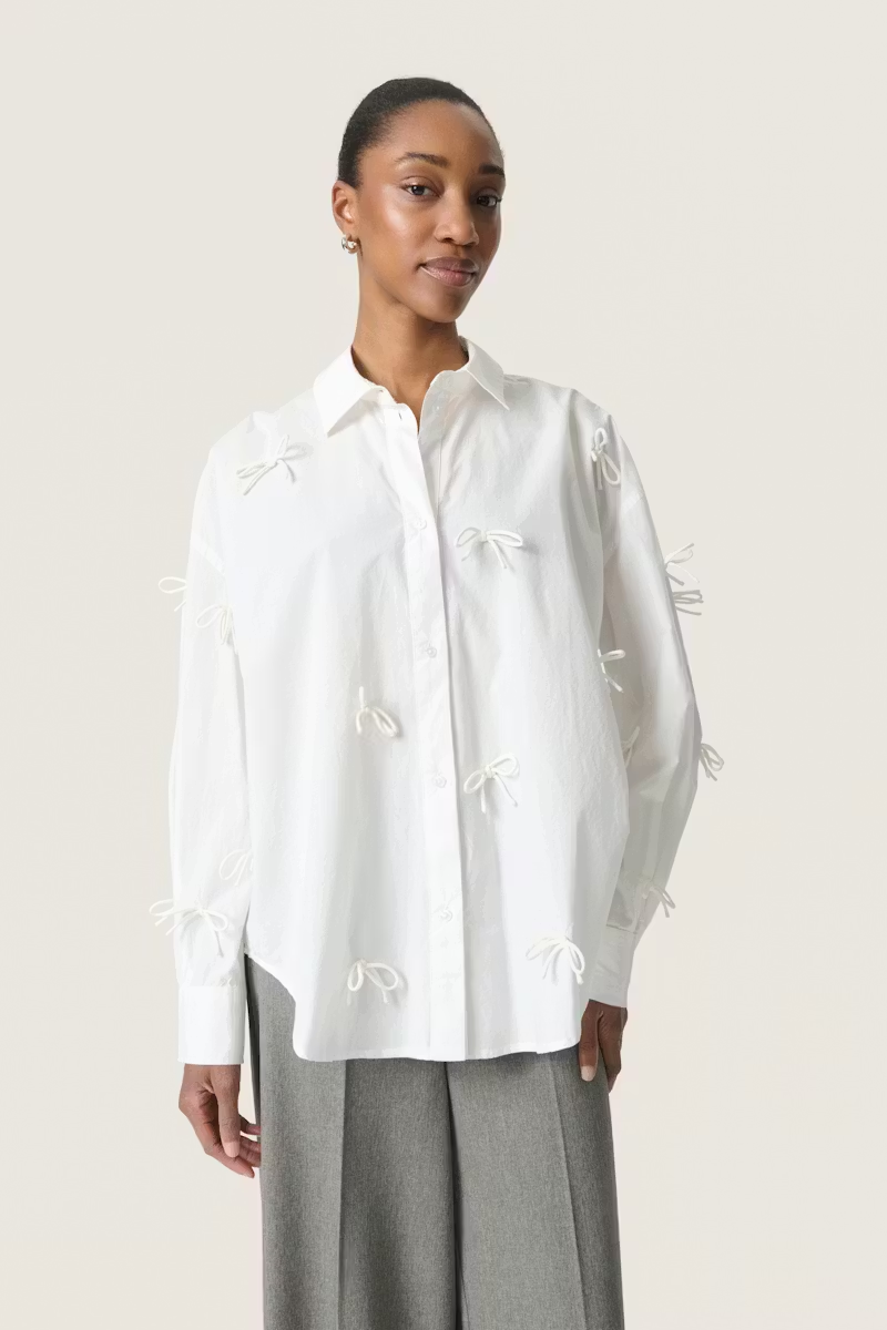 Joa Bow Shirt LS, broken white