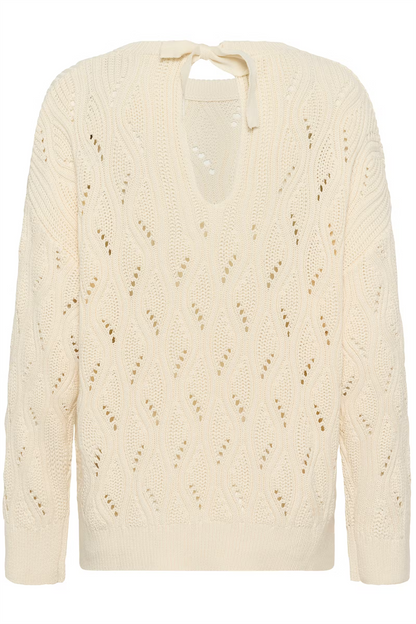 Rava Nanna Pullover, whisper white