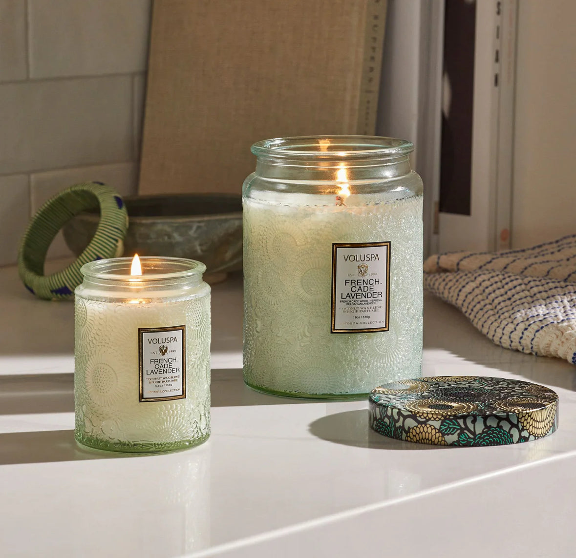 Small Jar Candle, French cade/lavender