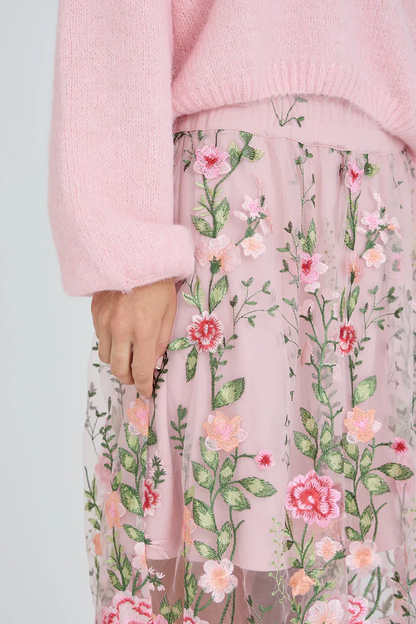 Fuchsia Skirt, rose/red