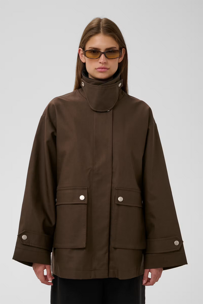 Jennah Jacket, chocolate brown