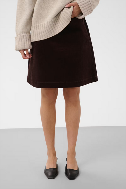 Kamet Aline Skirt, ganache