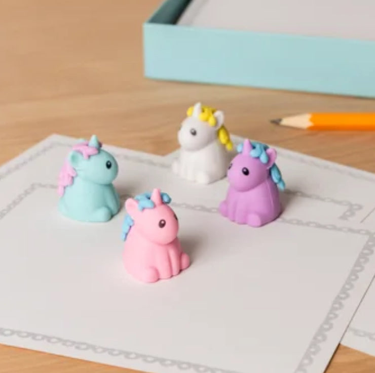 Erasers (set of 4) - Unicorns