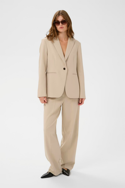 Corinne Suiting Pants, oatmeal
