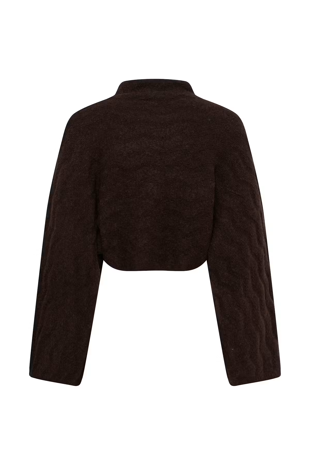 Idalia Poncho Pullover, ganache melange