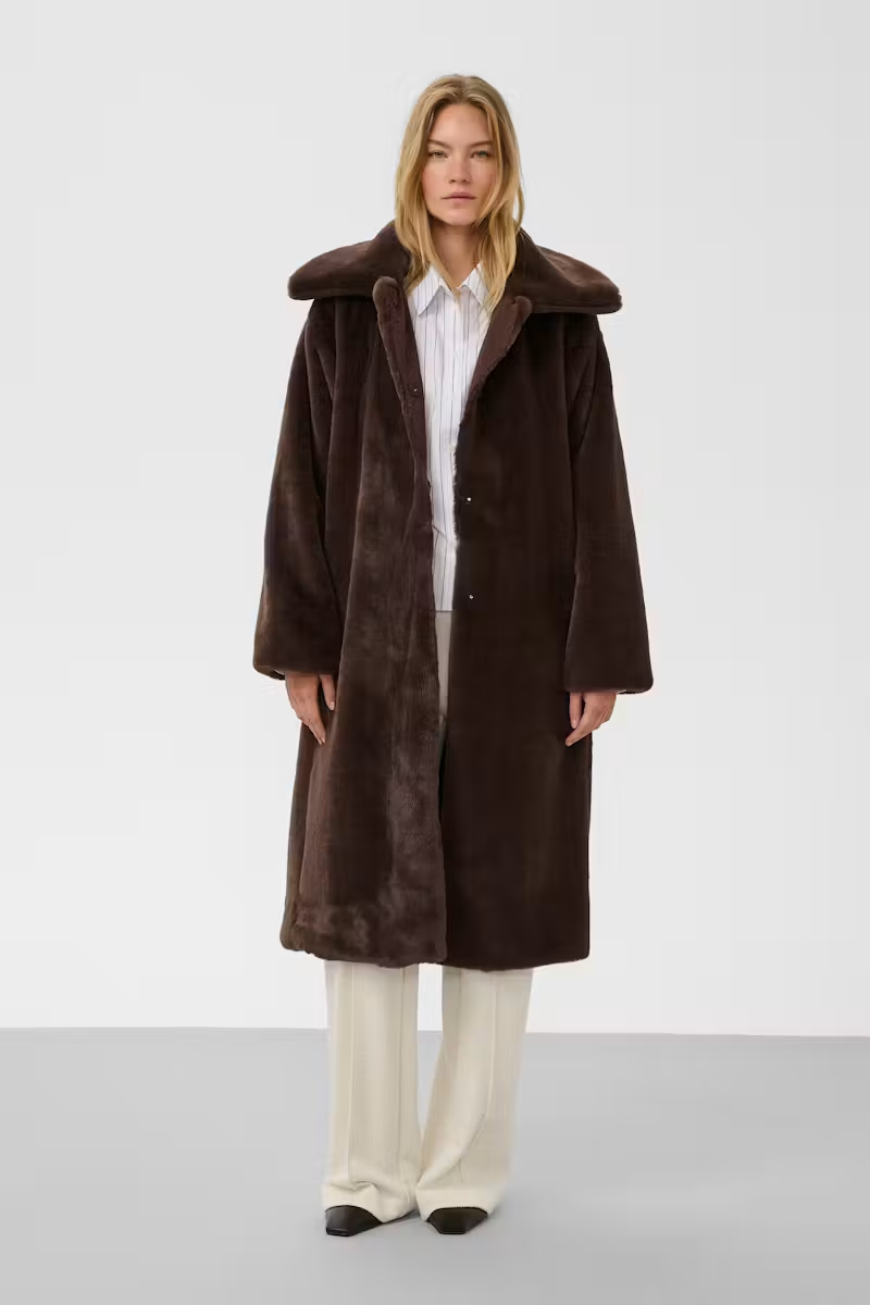 Estacia Coat, chocolate brown