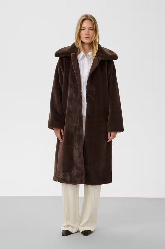 Estacia Coat, chocolate brown