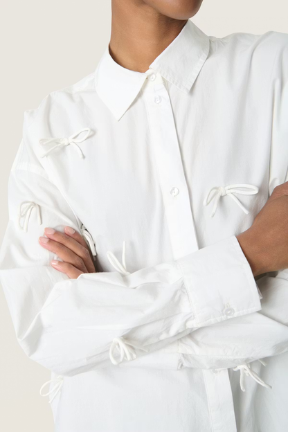 Joa Bow Shirt LS, broken white