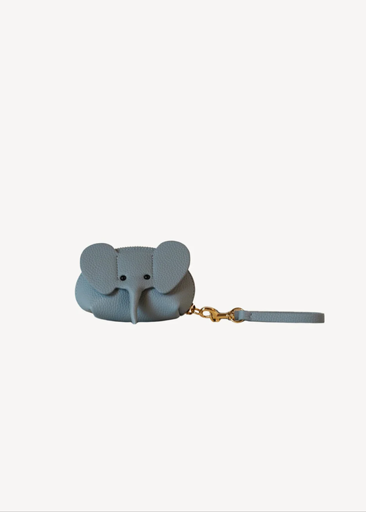Lucky Elephant Clutch, light blue