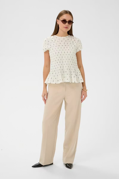 Amelie Blouse, white/black dots