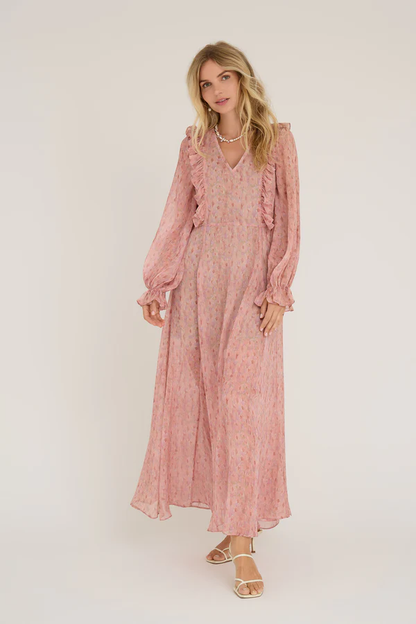 Flounce Dress, old rose