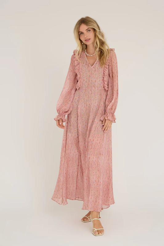 Flounce Dress, old rose