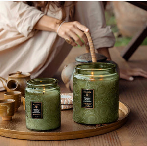 Large Jar Candle, 100h, temple moss