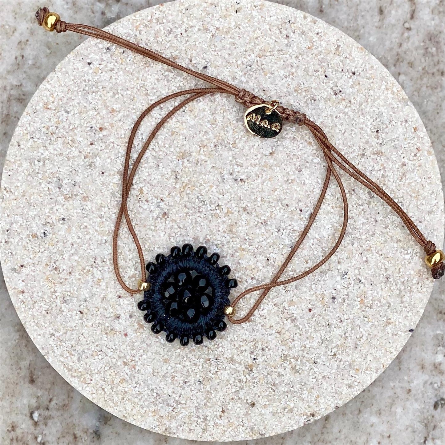 Armbånd Macramé, sort