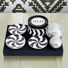 Load image into Gallery viewer, Atlas Coasters, black/white